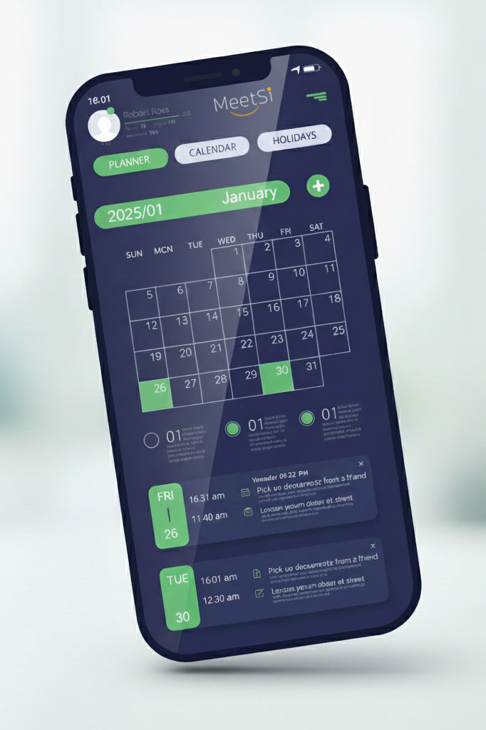 calendar management on mobile